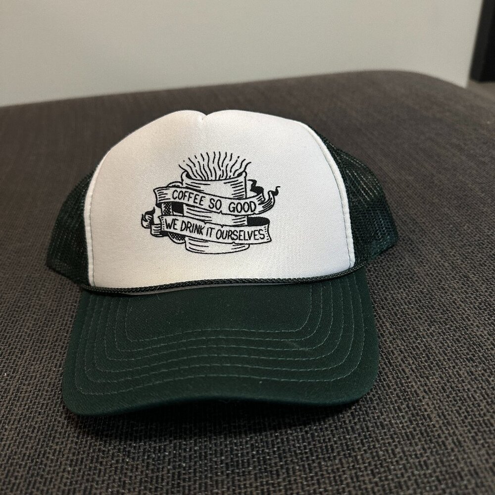 Coffee Quote Trucker Hat